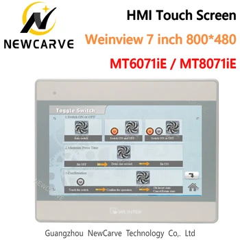 HMI Dokunmatik Ekran WEINVIEW / WEINTEK MT6071iE MT8071iE 7 İnç 1024*600 insan makine arabirimi Değiştirin MT6100İ NEWCARVE
