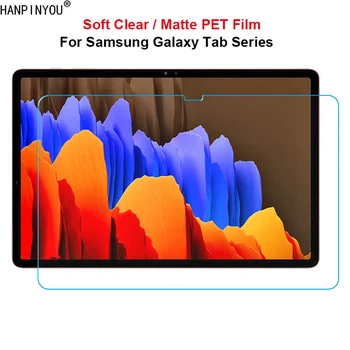 Samsung Galaxy Tab için S8 S7 FE Artı Lite Ultra Ön İnce Yumuşak PET Temizle / Mat Hiçbir Parmak İzi Ekran Koruyucu Film