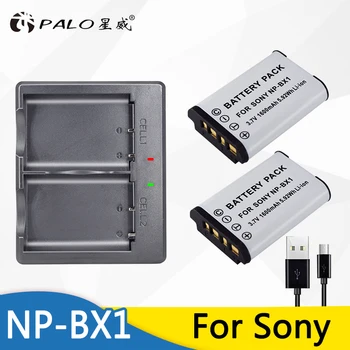 PALO 3.7 V 1600mah NP-BX1 Li-ion dijital kamera Pil için npbx1 np bx1 NP-BX1 HDR-AS200v AS15 AS100V DSC-RX100 X1000V WX350