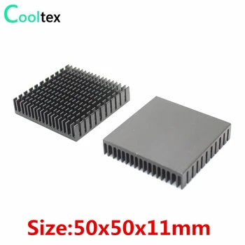 (Özel teklif) 2 adet/grup 50x50x11mm Alüminyum soğutucu ısı emici radyatör elektronik Çip LED RAM SOĞUTUCU soğutma