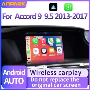 Araba medya oynatıcısı Honda Accord 9 İçin 9.5,2013 2014 2015 2016 2017 5G Kablosuz Carplay Android Otomatik Bluetooth Telefonlar, Müzik