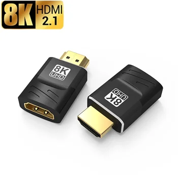 HDMI Uyumlu Adaptör Erkek Dişi Dönüştürücü 8K@60Hz 4K@120Hz HD 2.1 Genişletici PS5/4 HDTV Projektör Dizüstü Bilgisayar