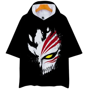 ÇAMAŞIR SUYU 3D Baskılı Kapşonlu T-shirt Kadın / Erkek Moda Anime Yaz Kısa Kollu Yüksek Kaliteli Tshirt Sıcak Satış Streetwear Giyim