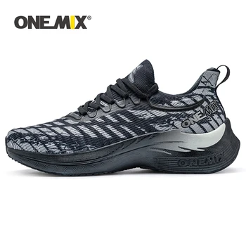 ONEMIX Su Geçirmez koşu ayakkabıları Adam Nefes Atletik Eğitim spor ayakkabılar Açık kaymaz Orijinal Sneakers Kadınlar