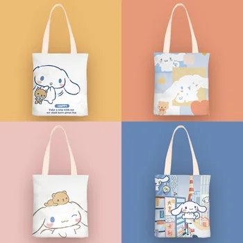 Hello Kitty Çantalar ve Çanta Kanvas kadın Tek Omuz Çantası Basit Küçük İkiz Yıldız Kız Sanrio Tote Wome için Sevimli