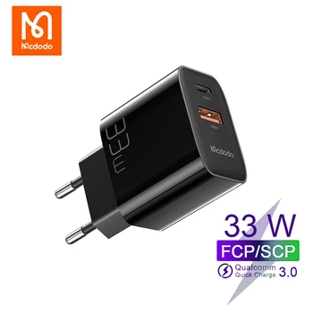 Mcdodo AB Tak 33W USB Tip C 2 Port şarj adaptörü iPhone 13 12 11 Pro Max Xiaomi Huawei Macbook QC PD Telefon Hızlı Şarj Cihazı