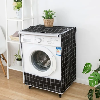 Toz geçirmez Güneş Koruyucu çamaşır makinesi kılıfı Dekoratif Su Geçirmez Koruyucu Kapak Davul Ön Açılış çamaşır makinesi kılıfı