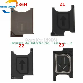 Orijinal SIM Kart Tepsi Tutucu Yuvası Soket Adaptörü Modülü Tamir Parçaları Sony Xperia Z Için L36h / Z1 L39h / Z2 L50w / Z3