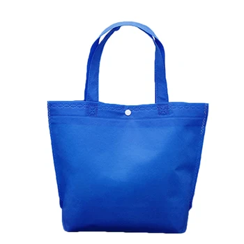 Moda Alışveriş Çantaları Çok boyutlu Katı Ambalaj Çantası Kullanımlık dokunmamış Taşınabilir Tote Çanta Kaliteli Kapalı Düğme çanta