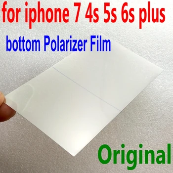 10 adet Orijinal arka Polarize Gümüş film iphone 7 8 4s 5s 6s artı lcd alt Polarize Filmi lcd onarım için