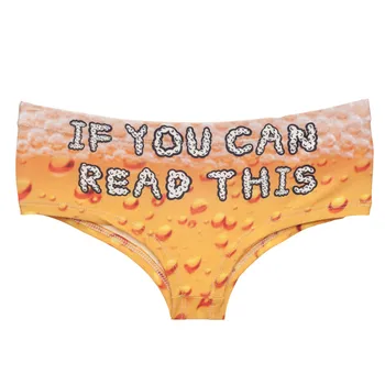 DeanFire 3D Külot Iç Çamaşırı Güzel Okuma Bu Komik Baskı Kawaii Kadınlar Push Up Külot Iç Çamaşırı Tanga Kadın