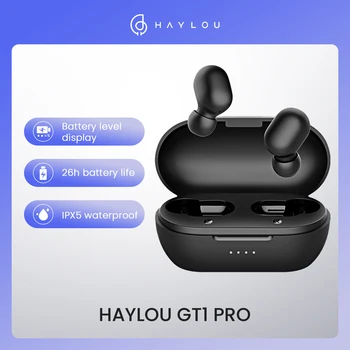 Haylou GT1 Pro TWS Kulaklık Bluetooth 5.0 kablosuz kulaklıklar HD Stereo Ses Kulaklık Su Geçirmez Oyun mikrofonlu tekli kulaklıklar