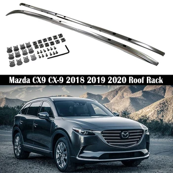Mazda CX9 CX için portbagaj-9 2018 2019 2020 2021 Raflar Raylar Bar Bagaj Taşıyıcı Barlar üst Raflar Demiryolu Kutuları Alüminyum alaşım