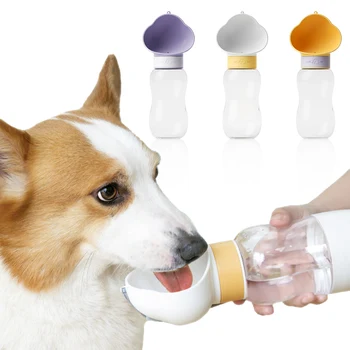 Yeni Taşınabilir Köpek Su Şişesi Besleyici Kase 2 in 1 Köpekler Açık Seyahat Yürüyüş içme suyu şişesi Besleme Kaseleri Küçük Büyük Köpekler İçin