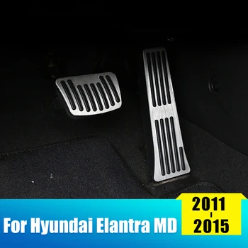 Alüminyum Araba Ayak Pedalı Yakıt Gaz Pedalı Fren Pedalı Kapak Pedi Hyundai Elantra MD 2011 2012 2013 2014 2015 Aksesuarları
