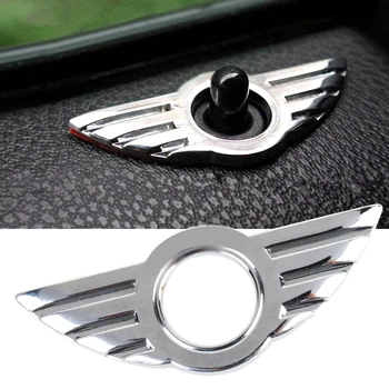 1 adet 3D Araba Kapı Pin Rozeti Amblemler Gümüş 6. 3X2. 5 cm Araba için Fit BMW MINI Cooper/Roadster/Clubman/Coupe Aksesuarları Araba için