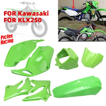 Kawasaki KLX250 KLX300 Motosiklet Koruyucu Kabuk Ön Kukuletası Fairing Far Far Kapağı Visor Arka Çamurluk Yan Kapak