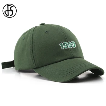 FS Moda Yeşil Mavi 1990 Nakış beyzbol şapkası Erkekler Kadınlar Için Şeker Renk Streetwear Hip Hop şoför şapkası Casquette Femme