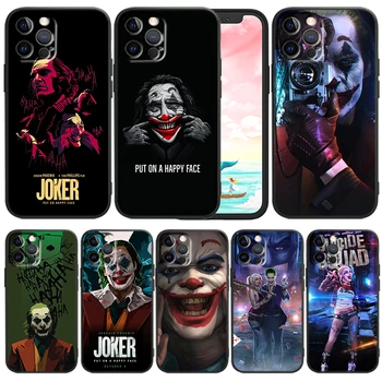 Lüks Joker Harleen Quinzel Telefon Kılıfı için iPhone 14 13 12 Mini 11 XS Pro Max X XR 8 7 6 Artı 5 SE 2020 Siyah Funda TPU Kapak