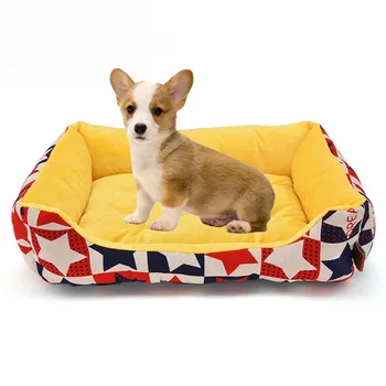 1 ADET Moda ped yatak yumuşak rahat köpek yatakları büyük köpekler için çıkarılabilir kedi köpek kulübesi Kirky Oyuncak köpek aksesuarları pet malzemeleri