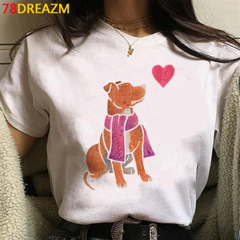 Fransız Bulldog Bull Terrier giysileri t-shirt kadın japon streetwear kawaii vintage harajuku yaz üst en tees