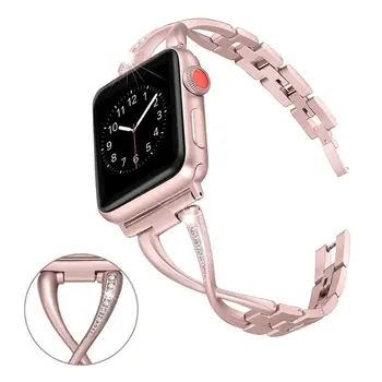2021 bilezik apple saat bandı 44 mm 40mm iwatch bileklik 42mm / 38mm ince Paslanmaz çelik Spor döngü Apple watch serisi 4 3 5 6