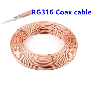 10 metre RG316 Koaksiyel kablo 2.5 mm 50 Ohm Düşük Kayıp 30ft sıkma konnektörü hızlı kargo