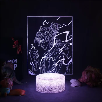 Anime titan 3D lamba levi ackerman Led panel ışıkları arkadaş için hediye Manga odası dekor usb ışık shingeki hiçbir kyojin