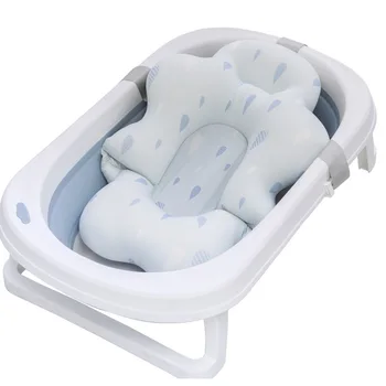 Bebek küveti Yastık Katlanabilir Bebek banyo oturağı Destek Pedi Yenidoğan Küvet Sandalye Bebek Kaymaz Yumuşak Konfor Vücut Yastık Mat