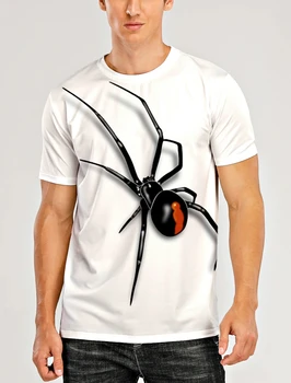 Hayvan Akrep Örümcekler T Shirt Erkek Kadın Yuvarlak Boyun 3D Baskılı T-Shirt Artı Boyutu Kısa Kollu Streetwear Tees Tops Giyim