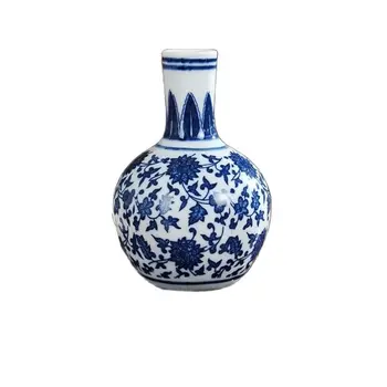 Ev Dekorasyonu Çin Jingdezhen Mavi Ve Beyaz Porselen Vazolar