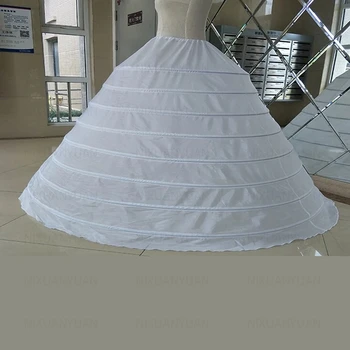 Düğün Etek Balo Düğün Petticoat Gelin Jüpon Kabarık Etek 8 Çemberler Kabarık Kayma düğün elbisesi Quinceanera Aksesuarı