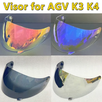 Visera Kasko Moto Kask Yüz Kalkanı Cam AGV K3 K4 Kask Siperliği Güneş Uv Kesim Capacete Moto Aksesuarları