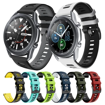 Spor Silikon Bant Samsung Galaxy Watch3 LTE Kayış Watchband Samsung Galaxy İzle 3 45mm 41mm Bilezik ремечок Correa