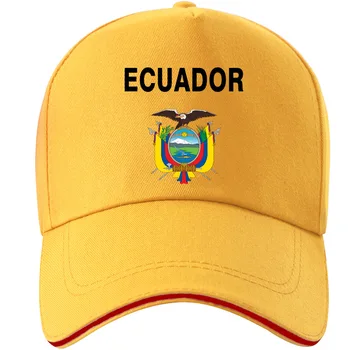 EKVADOR şapka gençlik ücretsiz custom made adı numarası ecu kap ulusal bayrak ec ispanyolca Ekvador kolej baskı fotoğraf beyzbol şapkası
