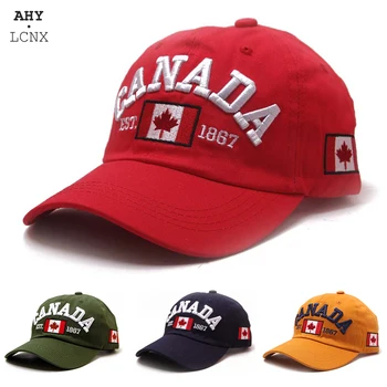 2020 erkek kadın beyzbol şapkası Pamuk Gorras Kanada Bayrağı Akçaağaç Şapkalar Hip Hop Snapback Ayarlanabilir Erkekler Açık Kapaklar Marka Baba Şapka