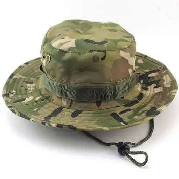 Rahat Kova Şapka Balıkçılık Avcılık Boonie Kap Unisex Askeri Camo Geniş Rahat Ağız Açık 1 ADET Moda Sıcak