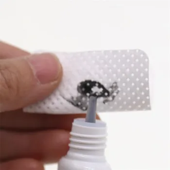 100 adet Tüy Bırakmayan Oje Çıkarıcı Pamuk Mendil UV Jel İpuçları Remover Temizleyici Kağıt Pedi tırnak cilası Sanat Temizleme Manikür Araçları
