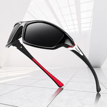 VIVIBEE Ayna Kırmızı Polarize Spor Güneş Gözlüğü Erkek Gözlük Gece Görüş Tırmanma Kadınlar Açık Esneklik sürüş gözlükleri