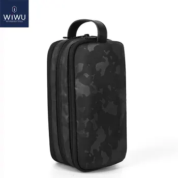 WIWU Elektronik saklama çantası Taşınabilir Tasarım Seyahat Organize Taşıma Çantası Cep Telefonu Kabloları için Şarj Gadget saklama çantası s
