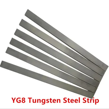 Tungsten Çelik Şerit kalınlığı 4mm sert alaşım çubuk süper sert darbeye dayanıklı aşınma parçaları YG8 tungsten çelik bıçak malzemesi
