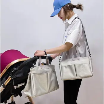 Yeni Mumya Çanta Çok Fonksiyonlu Taşınabilir Yalıtım Bebek Çantası Omuz Çapraz Büyük Kapasiteli Çanta Henüz Süt Tozu Bebek Bezi Çantası
