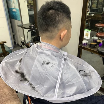 Yaratıcı DIY Kız Erkek Saç Kesme Su Geçirmez Pelerin Şemsiye Önlük Berber Önlüğü Ev Kuaför Saç Stilistleri Koruyucu