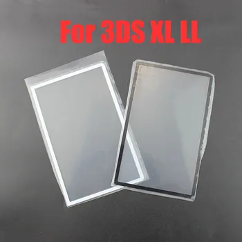 JCD İçin 1 adet 3DSLL 3DSXL Yedek Siyah Beyaz Üst Ön Ekran Çerçevesi Lens kapağı İçin LCD Ekran Koruyucu paneli 3DS XL LL