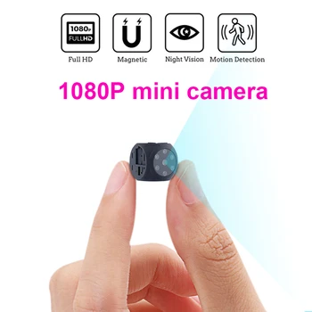 Yeni Taşınabilir Mini HD 1080P Kamera Gece Görüş ve Hareket Algılama İle Kapalı Açık Küçük Güvenlik Kamera Desteği TF Kart