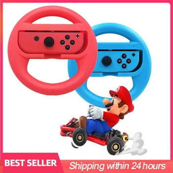 MIMD 2 adet Yarış Oyunları direksiyon Kavrama için Uygun Nintendo Anahtarı Mario Kart, Joy-Con direksiyon, Kırmızı ve Mavi 2 Paket