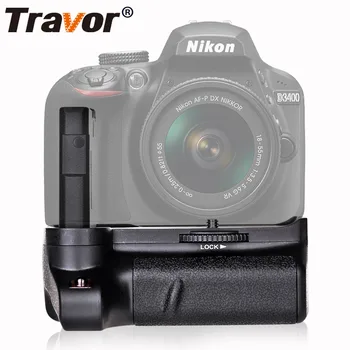 Travor BG-2V Dikey pil yuvası Nikon D3400 DSLR Kamera ile Çalışmak EN-EL14 Pil