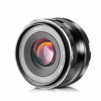 Meike MK-35mm F1.7 Manuel odak lensi Olympus Micro 4/3 için EM10 / EM5 / EM1 / EP5 / EPL3 ve Panasonic G7 G6 G5 G4 G3 + Ücretsiz Hediye