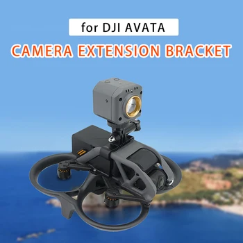 DJI AVATA Kamera Genişleme Braketi Drone Üst Sabitleme Adaptörü Dağı Gopro 11 Osmo Eylem 2 3 Insta360 Bir Projektörler Tutucu