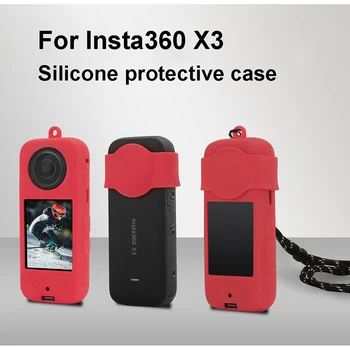 Için Insta360 X3 Kılıf Lens Vücut silikon kılıf İçin Insta360 X3 Aksesuarları